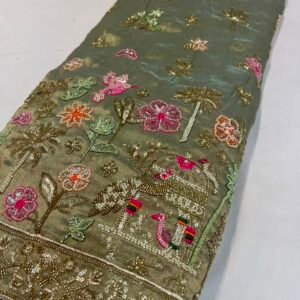 Long Width Kanjiwaram Beads Work Embroidery