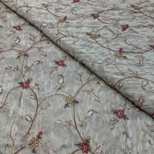 Viscose Zari Tissue Beads Work Embroidery