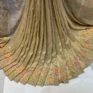 Long Width Kanjiwaram Beads Work Embroidery