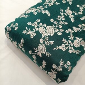Viscose Raw Silk With Embroidery